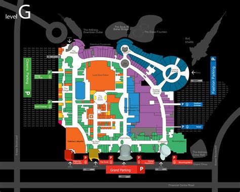 dubai mall fashion avenue map